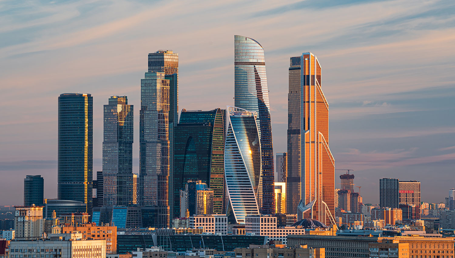 Все небоскребы в Москва Сити
